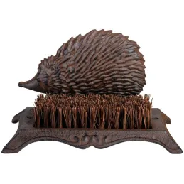 Brosse nettoyage chaussure en fonte et fibre de coco