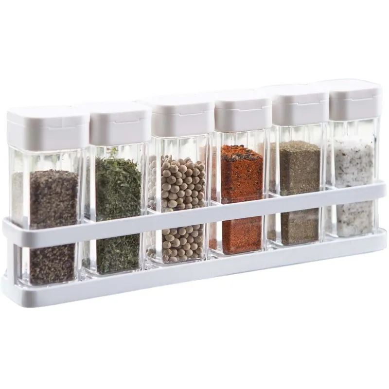 Set de 6 pots à épices avec support Tower