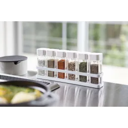 Set de 6 pots à épices avec support Tower