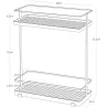 Desserte en métal 2 niveaux Rack