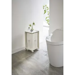 Rangement pour toilettes sur roulettes Caster