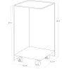 Rangement pour toilettes sur roulettes Caster