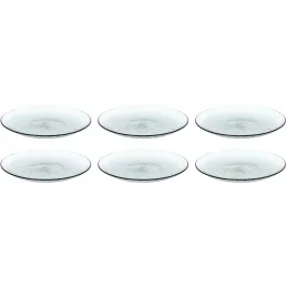 Assiettes en plastique effet martelé (Lot de 6)