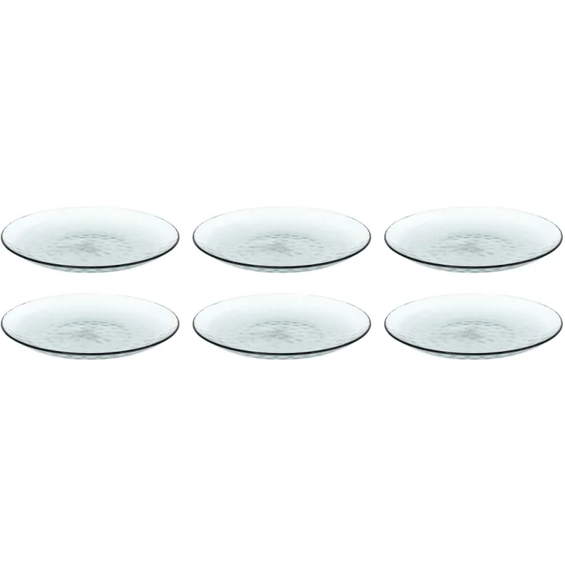 Assiettes en plastique effet martelé (Lot de 6)