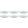 Assiettes en plastique effet martelé (Lot de 6)