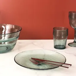 Assiettes en plastique effet martelé (Lot de 6)