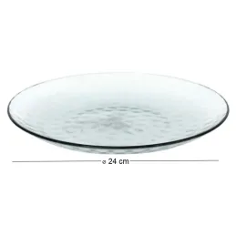 Assiettes en plastique effet martelé (Lot de 6)