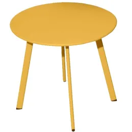 Table basse de jardin en acier Massai 40 cm