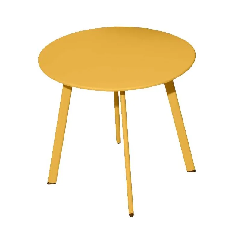 Table basse de jardin en acier Massai 40 cm