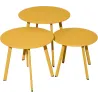 Table basse de jardin en acier Massai 40 cm