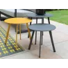 Table basse de jardin en acier Massai 45 cm