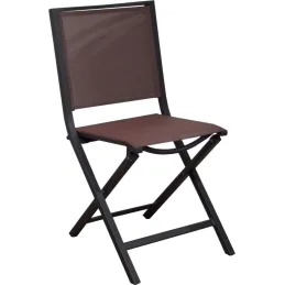 Chaise pliante en aluminium Ida (Lot de 2)