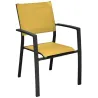 Fauteuils de jardin aluminium et toile Games (Lot de 6)