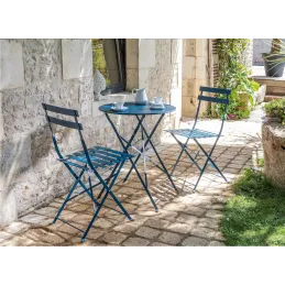 Chaises pliantes en acier Cuba (Lot de 2)