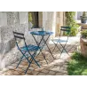 Chaises pliantes en acier Cuba (Lot de 2)