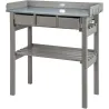 Table de jardinage en pin et zinc