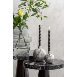 Bougeoir effet marbre 13 x 15 cm Marble