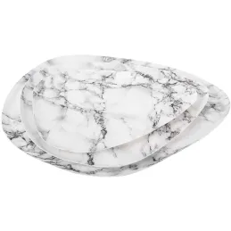 Plateau effet marbre blanc  Marble