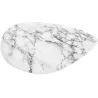 Plateau effet marbre blanc  Marble