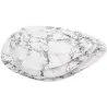 Plateau effet marbre blanc  Marble