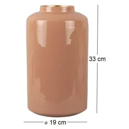 Vase en métal Enamel  XL 19 x 33 cm