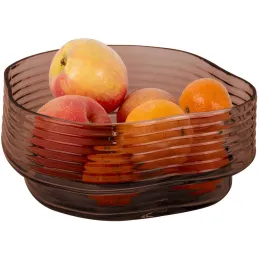 Corbeille à fruits en verre 22 x 11 cm Wave