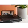 Réveil led en ABS effet bois Copper