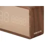 Réveil led en ABS effet bois Copper
