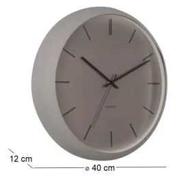Horloge ronde en métal Nirvana Globe 40 cm