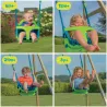 Aire de jeux en bois avec glissière et portique Kingswood