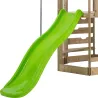 Aire de jeux en bois avec glissière et portique Castelwood