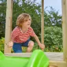 Aire de jeux en bois avec glissière et portique Castelwood