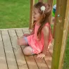 Aire de jeux en bois avec glissière et portique Castelwood