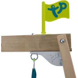 Portique avec 2 balançoires et une glissière Forest