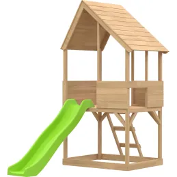 Cabane enfant sur pilotis avec bac à sable Lookout