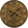 Horloge en fer pièce de monnaie 60 cm