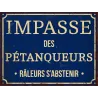 Plaque décorative en métal humour 33 x 25 cm