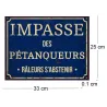 Plaque décorative en métal humour 33 x 25 cm