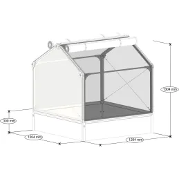 Potager PVC avec serre et protection Veg