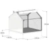 Potager PVC avec serre et protection Veg