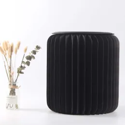 Pouf design en carton plié 35 cm