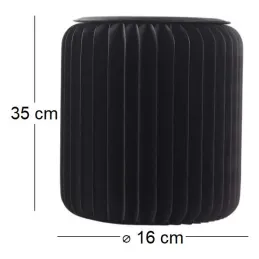 Pouf design en carton plié 35 cm