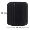Pouf design en carton plié 35 cm