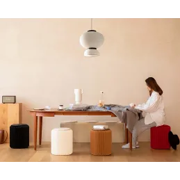 Pouf design en carton plié 35 cm
