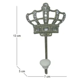 Patère 1 crochet Crown 13.2 cm