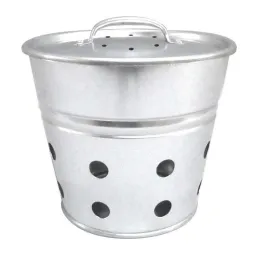 Seau vermicomposteur en acier galvanisé 5 Litres