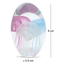 Presse papiers en verre 3 méduses