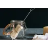 Goupillon gourde en fibres de coton et soie