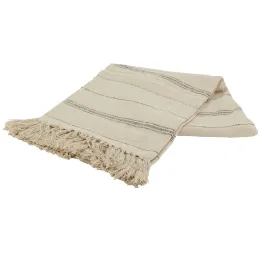 Plaid à rayures en coton