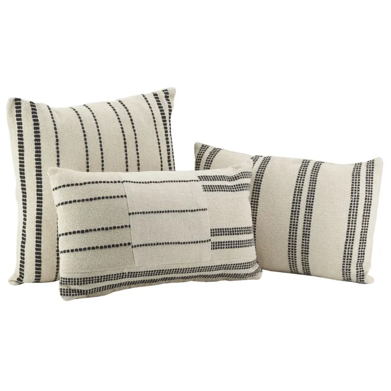 Coussins graphiques en coton (Lot de 3)